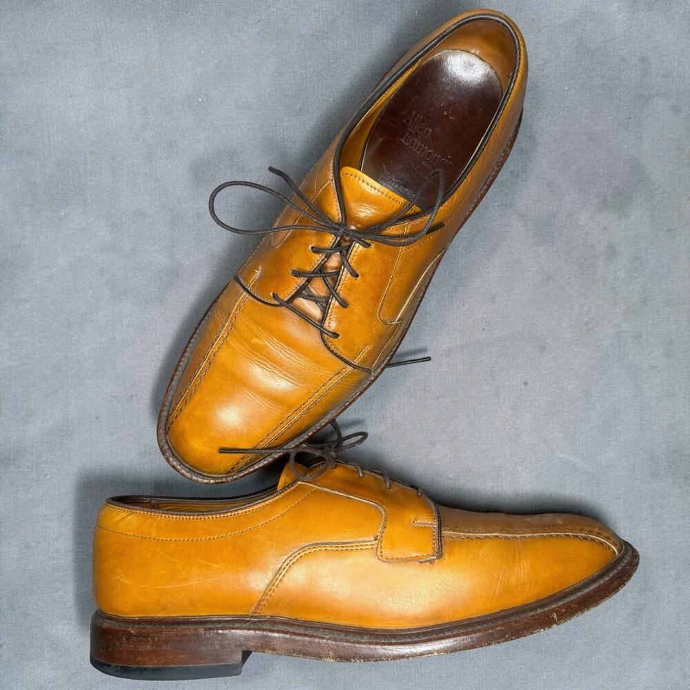 Allen Edmonds Hillcrest 5954 Walnut Leather Bicycle Toe Dress Shoes Mens 8.5 D